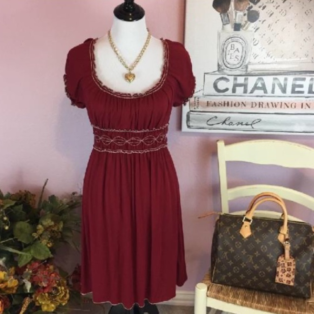 Max Studio Red Sundress